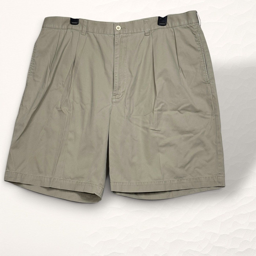 Polo Ralph‎ Lauren Chino Shorts Mens 40 Tan Preppy Pleated Cotton